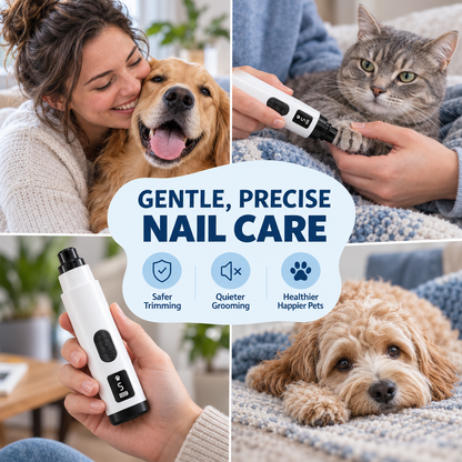 CalmPaw™ Silent Pro 5-Speed Nail Grinder