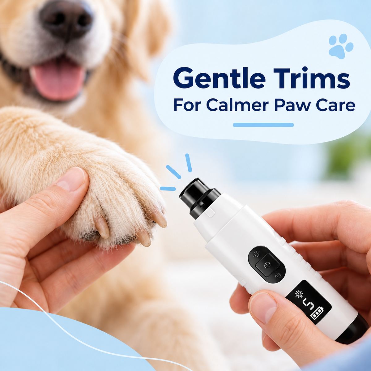 CalmPaw™ Silent Pro 5-Speed Nail Grinder
