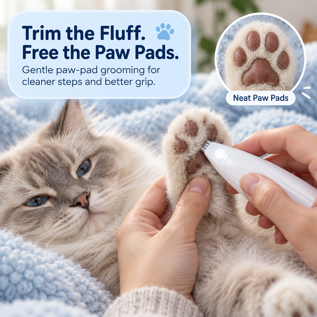 CalmPaw™ Silent Paw Trimmer Pro